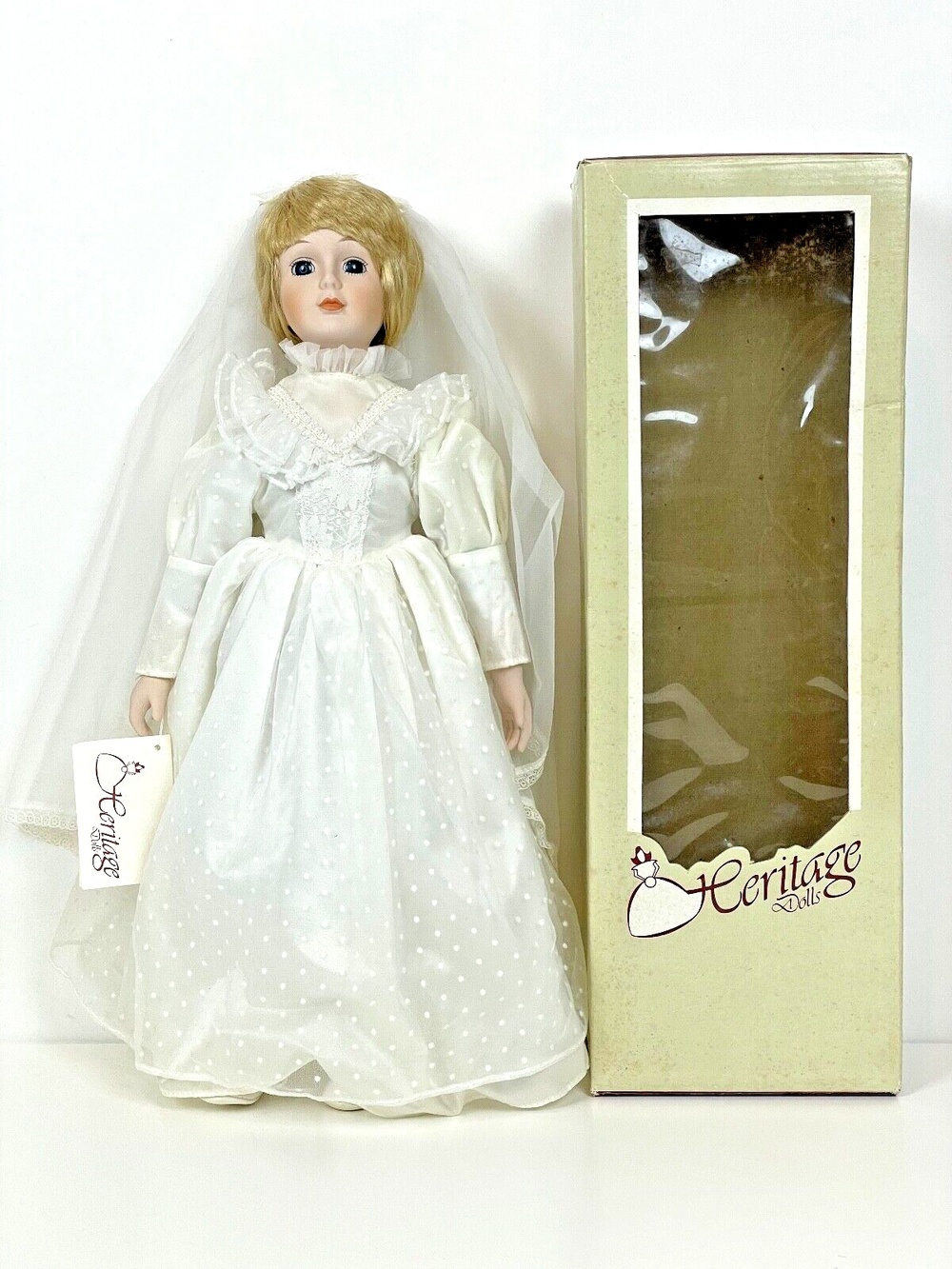 Vintage 1980's Princess Diana Style Heritage Bride Doll with Original Box (A7)